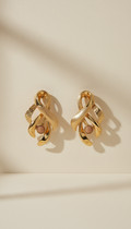 Gold-Plated Statement Earrings