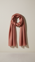 Pure Silk Terracotta Rose Scarf